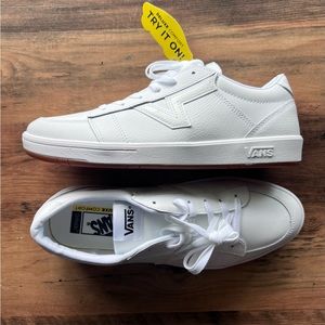 Brand New - White Vans - Size 10.5